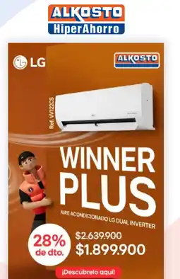 Alkosto LG aire acondicionado lg dual inverter oferta