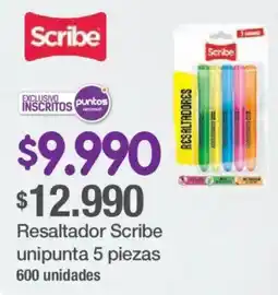 Jumbo Scribe resaltador unipunta 5 piezas oferta