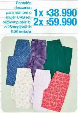 Jumbo URB pantalón descanso para hombre o mujer oferta