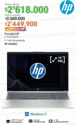 Jumbo HP portátil oferta