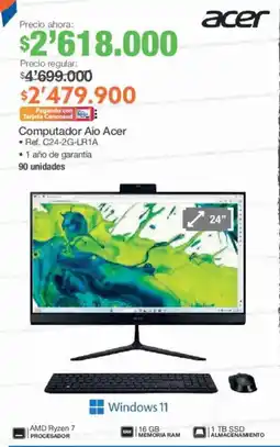 Jumbo Acer computador aio oferta