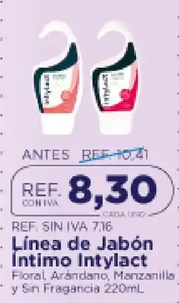 FarmaTodo Intylact Línea de Jabón Intimo oferta