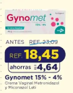 FarmaTodo Gynomet crema vaginal metronidazol y miconazol leti oferta