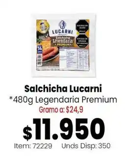 MercaTodo Lucarni salchicha legendaria premium oferta