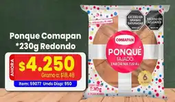 MercaTodo Comapan ponqué tajado sabor natural oferta