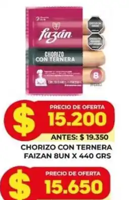 Simona Fazán chorizo con ternera oferta