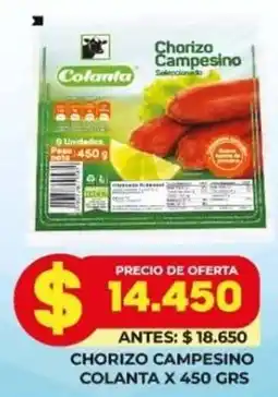 Simona Colanta Chorizo Campesino oferta