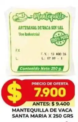 Simona Mantequilla de vaca santa maria oferta