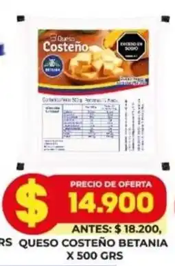 Simona Queso Costeño Betania oferta