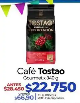 Supermercados Surtiplaza Café Tostao Gourmet oferta