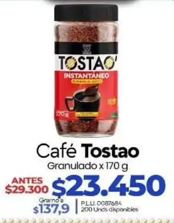 Supermercados Surtiplaza Café Tostao oferta