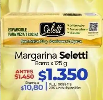 Supermercados Surtiplaza Margarina Seletti oferta