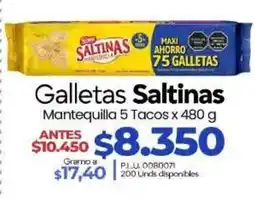 Supermercados Surtiplaza Saltinas Mantequilla 5 Tacos oferta