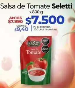 Supermercados Surtiplaza Seletti salsa de tomate oferta