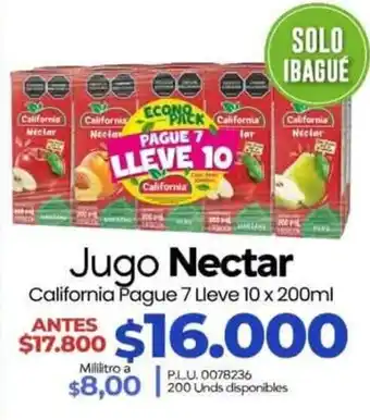 Supermercados Surtiplaza Jugo Nectar oferta
