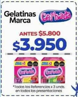 Supermercados Surtiplaza Gelatinas Marca Gel'hada oferta