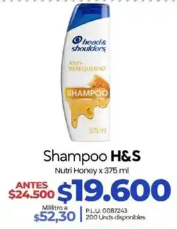 Supermercados Surtiplaza Shampoo H&S oferta