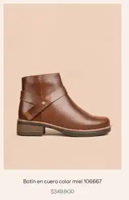 Bata Botín en cuero color miel 106667 oferta