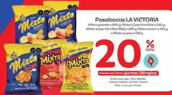 Olímpica Pasabocas LA VICTORIA oferta