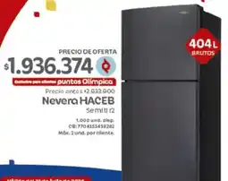 Olímpica Nevera Haceb oferta