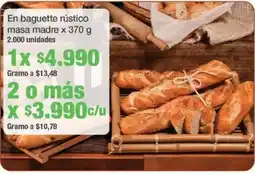Jumbo En baguette rústico masa madre oferta