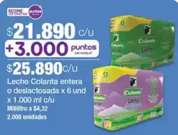 Jumbo Leche Colanta entera o deslactosada oferta