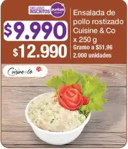 Jumbo Cuisine & Co ensalada de pollo rostizado oferta