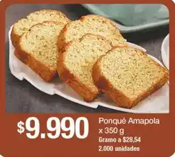 Jumbo Ponqué Amapola oferta