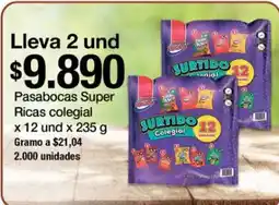 Jumbo Pasabocas Super Riccas colegial oferta