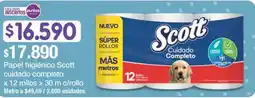 Jumbo Scott papel higiénico cuidado completo oferta