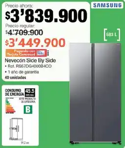 Jumbo Samsung nevecón side by side oferta