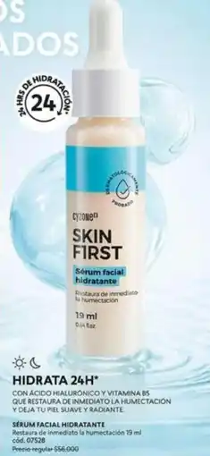Cyzone As - skin first sérum facial hidratante oferta