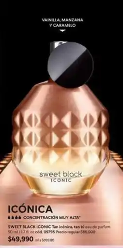 Cyzone Sweet black - sweet black iconic tan icónica, tan 50 ml eau de parfum oferta