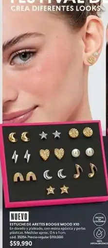 Cyzone Dorado - estuche de aretes boogie mood xii oferta