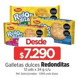MegaTiendas Tomt galletas dulces redonditas oferta