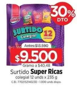 MegaTiendas Surtido Super Riccas oferta