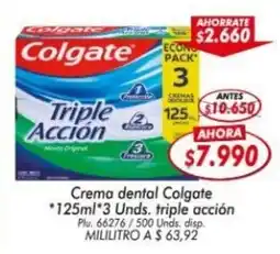 Mercapava Colgate crema dental triple acción oferta