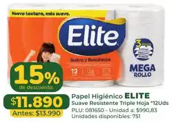 Belalcazar Elite Papel Higiénico Suave Resistente Triple Hoja oferta