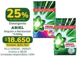 Belalcazar Detergente Ariel Regular o Revitacolor oferta