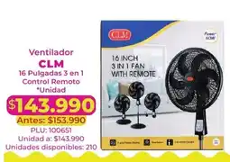 Belalcazar Clm ventilador 16 pulgadas 3 en 1 oferta