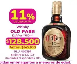 Belalcazar Whisky Old Parr oferta