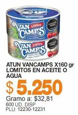 Mercar Van Camp's atun lomitos en aceite o agua oferta