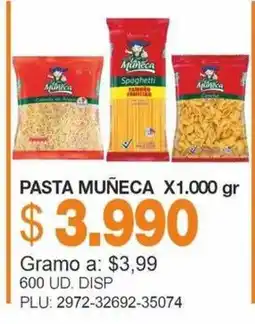 Mercar Pasta Muñeca oferta