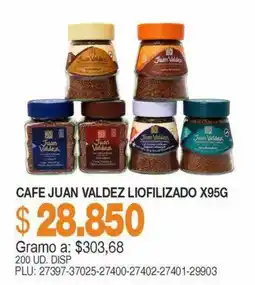 Mercar Cafe Juan Valdez Liofilizado oferta