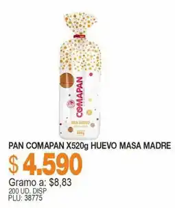 Mercar Pan comapan huevo masa madre oferta