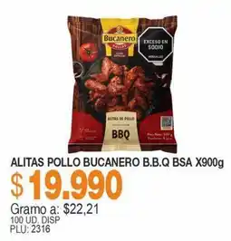 Mercar Bucanero alitas de pollo b.b.q oferta