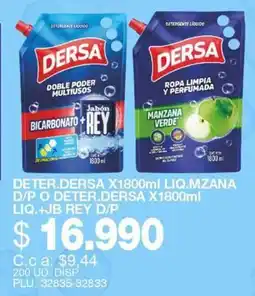 Mercar Dersa detergente liquido oferta