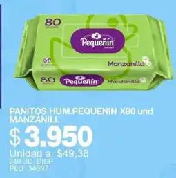 Mercar Pequeñin panitos humedecidos manzanilla oferta
