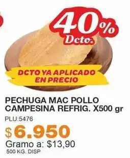 Mercar Pechuga mac pollo campesina oferta
