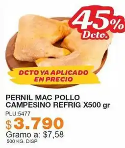 Mercar Pernil mac pollo campesino refrig oferta